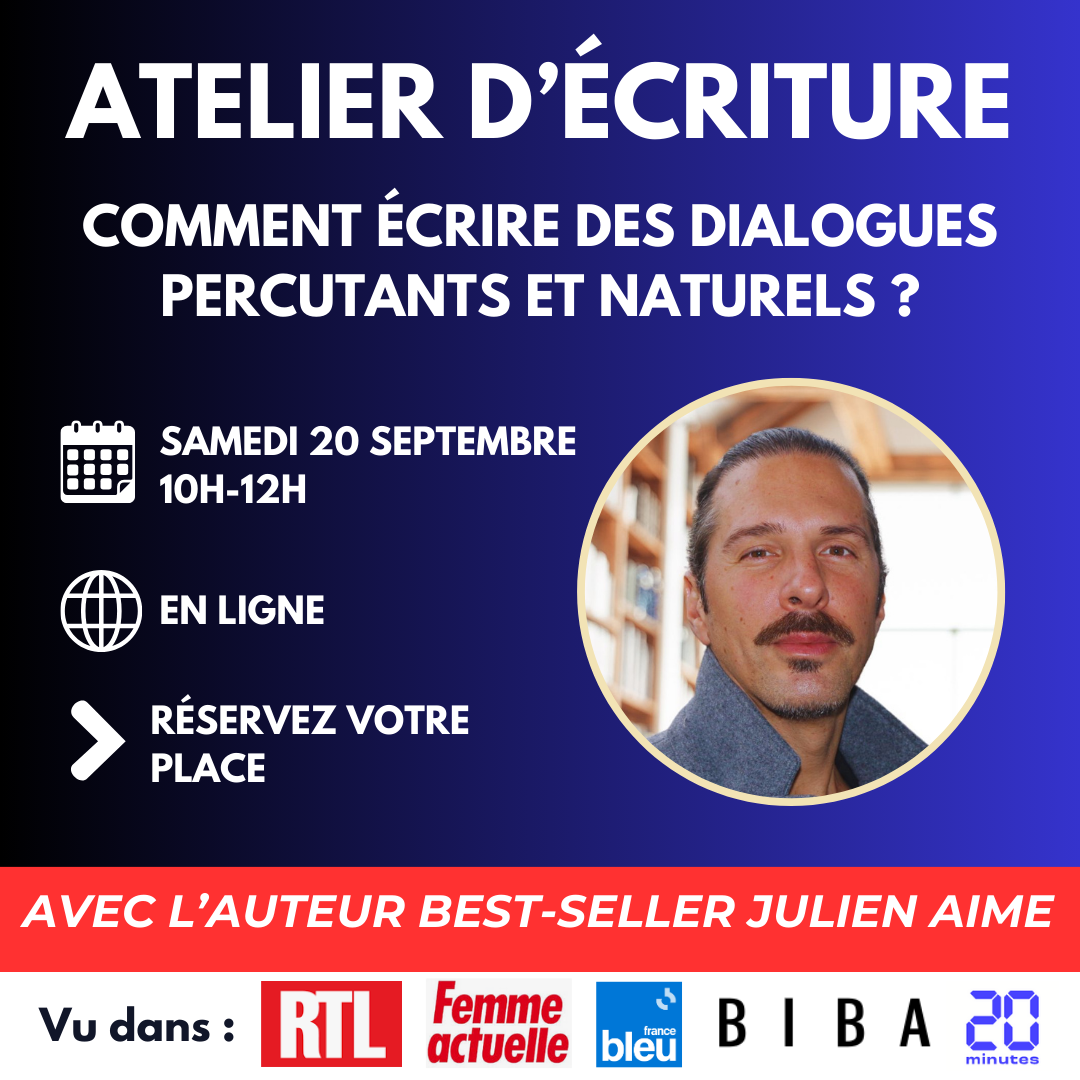 Ateliers écriture - Julien Aime - 20 septembre Ateliers écriture - Julien Aime - 20 septembre